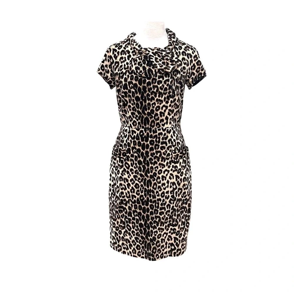 Etcetera Leopard Print Midi Dress